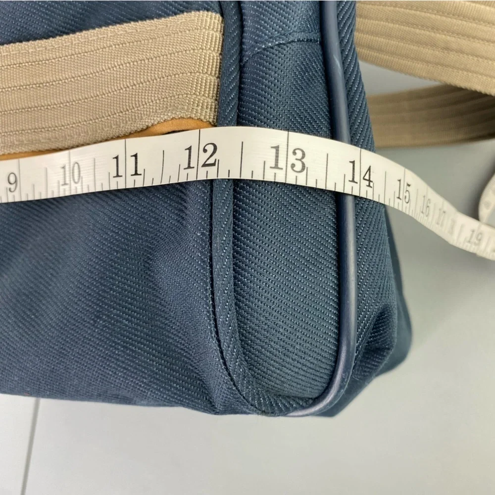 Protocol navy & tan medium sized overnight travel bag 14x8x8